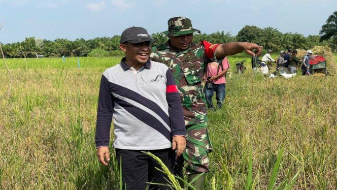 
 Teks foto : Wakil Bupati Bengkalis, H Bagus Santoso saat lawatan bertemu petani padi di Desa Lubuk Gaung, Kecamatan Siak Kecil, Kabupaten Bengkalis.