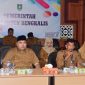 Staf Ahli Bupati Bengkalis Johansyah Syafri memimpin rapat pembahasan peningkatan status UPT Penyeberangan Roro Bengkalis–Pakning.