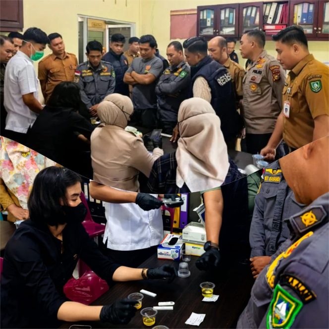 
 📸 Polisi menggelar sidak urine di tiga lokasi, Selasa (21/4/2026).