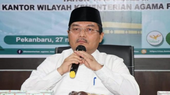 
 Teks foto : Kepala Kanwil Kemenag Riau, Mahyuddin.