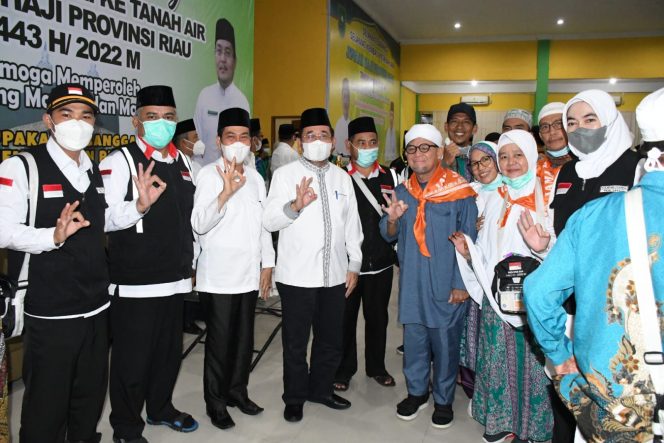 
 134 Jamaah Haji Bengkalis Tiba Di Embarkasi Antara Riau