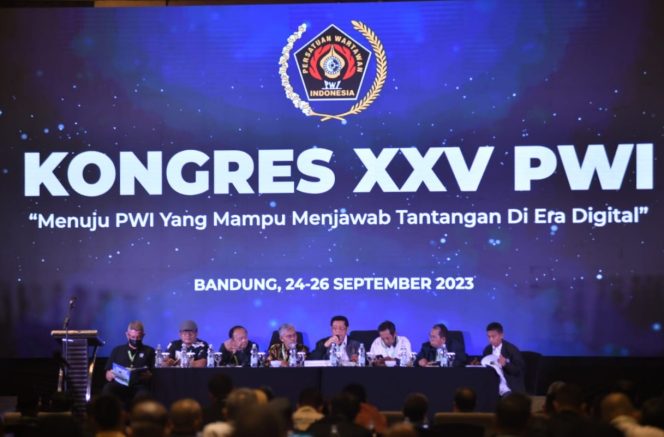 
 📷 Kongres XXV PWI yang digelar di Hotel El Royale, Bandung Jawa Barat.