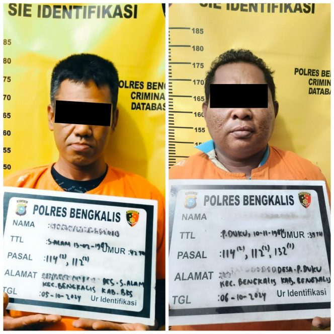 
 📸 Tersangka  S alias Angga alias Akang (42) dan AN alias Abu (40).