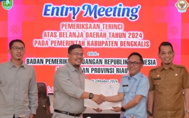 
 📸 Entry Meeting Pemeriksaan Terinci atas Belanja Daerah Kabupaten Bengkalis oleh BPK RI Perwakilan Provinsi Riau.