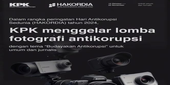 
 📸 KPK Gelar Lomba Fotografi Antikorupsi dalam Rangka Peringatan Hari Antikorupsi Sedunia 2024. (Sumber: KPK)