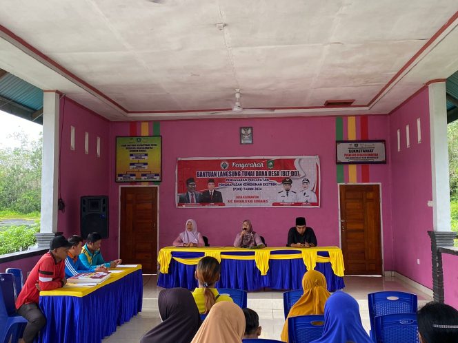 
 Penyaluran BLT- DD desa Kelemantan 