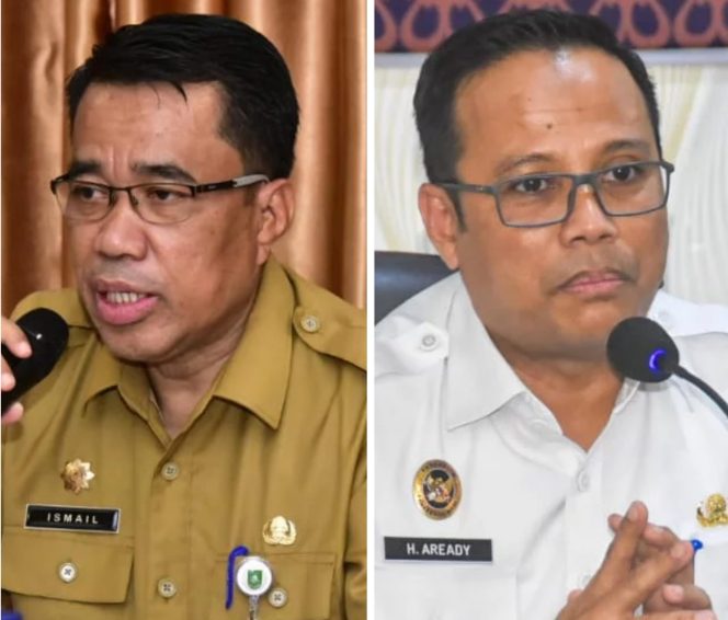 
 📸 Kepala Dinas Pemberdayaan Masyarakat dan Desa (PMD) Kabupaten Bengkalis, Ismail (kiri) Kepala Badan Pengelola Keuangan dan Aset Daerah (BPKAD) Kabupaten Bengkalis, Aready (kanan).