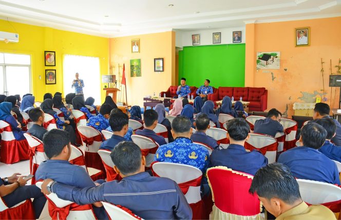 
 📸 Kegiatan pembinaan disiplin yang diselenggarakan oleh Dinas Perpustakaan dan Kearsipan (Dispersip) Kabupaten Bengkalis.
