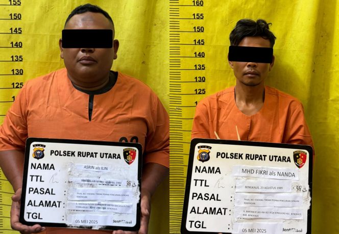 
 📸 Dua pelaku curas dibekuk Polsek Rupat Utara.