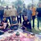Penyembelihan hewan kurban oleh Diskominfotik Bengkalis