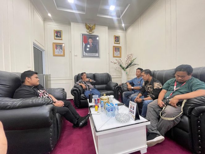 
 Audiensi PWI Bengkalis bersama Ketua DPRD Septian Nugroho