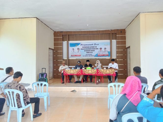 
 Musdes Laporan tim ketahanan pangan