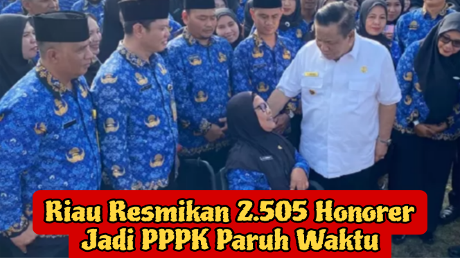 
 📸 Sebanyak 2.505 tenaga honorer Pemprov Riau resmi menerima SK PPPK Paruh Waktu.