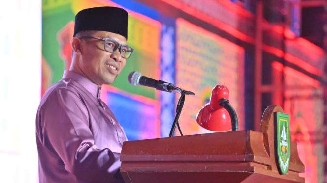
 📸 Wakil Bupati H. Bagus Santoso membuka MTQ ke-50 Kabupaten Bengkalis di Bandar Laksamana.