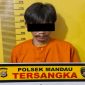 Tersangka penipuan modus janji kerja diamankan Polsek Mandau, Bengkalis.