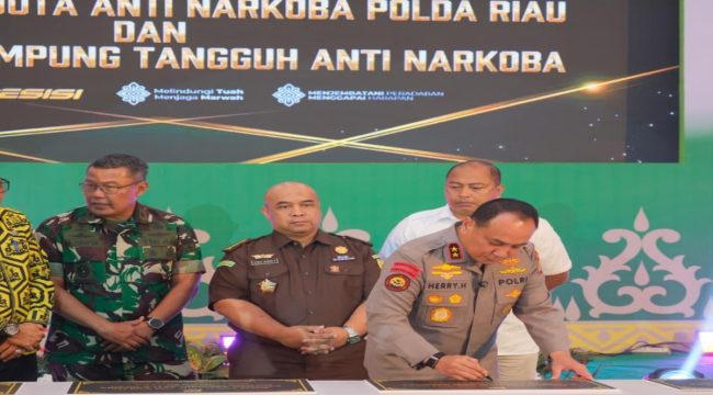 📸 Desa Jangkang ditetapkan sebagai model kampung bebas narkoba oleh Polres Bengkalis.
