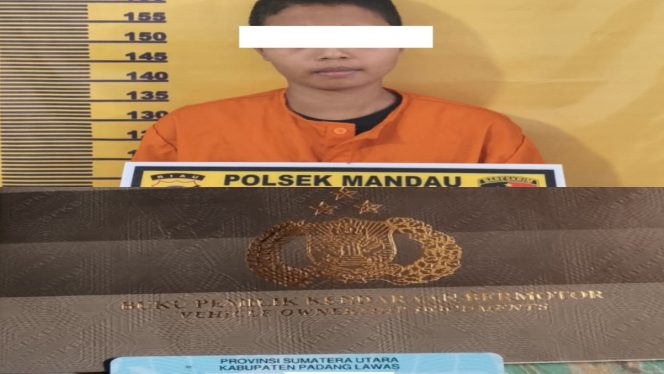 
 📸 Pelaku D.S dan barang bukti.