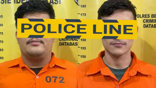 
 📸 Dua mahasiswa berinisial YS (23) dan YS (21) yang merupakan kakak beradik terkait kasus narkoba.