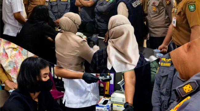 📸 Polisi menggelar sidak urine di tiga lokasi, Selasa (21/4/2026).