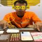 Polisi menunjukkan barang bukti ekstasi di Bengkalis.