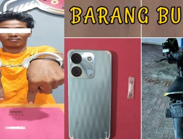 📸 Polsek Rupat Utara mengamankan tersangka S (23) beserta paket sabu, ponsel, dan motor Yamaha Jupiter MX.