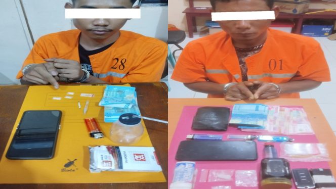 
 📸 Polsek Siak Kecil menangkap dua pria dalam pengembangan kasus jaringan sabu Bengkalis-Siak.