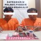 📸 Polsek Pinggir menyita 19 paket sabu dari dua tersangka di Talang Muandau, Bengkalis.
