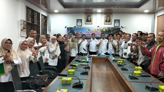 
 📸 Dinas Perkebunan Bengkalis menggelar sosialisasi PSR 2026 di Mandau, Rabu, 6 Mei 2026.