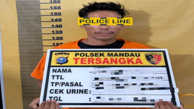 
 📸 AJS 23 tahun, tersangka pelaku kekerasan seksual anak di Duri, Bengkalis.