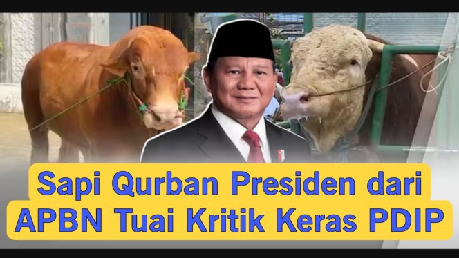 
 📸 Kader PDIP Guntur Romli mengkritik penggunaan APBN untuk pembelian sapi kurban Presiden Prabowo Subianto.