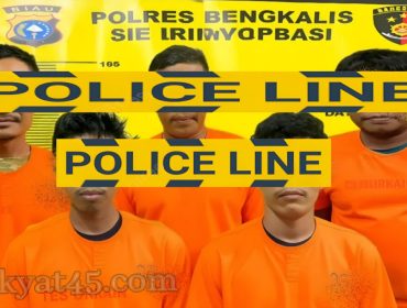 📸 Polisi mengamankan lima tersangka dalam pengungkapan kasus narkotika di wilayah Bengkalis.