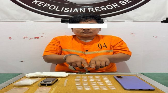 📸 Satresnarkoba Polres Bengkalis menyita 20 paket sabu dari tersangka yang ditangkap di Desa Bumbung, Kecamatan Bathin Solapan.
