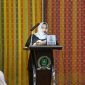 Kasmarni menyampaikan Ranperda Pertanggungjawaban APBD 2025 dalam rapat paripurna DPRD Bengkalis.