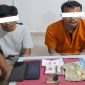 Polsek Mandau menangkap dua pria yang diduga menyalahgunakan narkotika jenis ekstasi di Desa Balik Alam, Kecamatan Mandau, Bengkalis, Selasa, 21 Juli 2026.