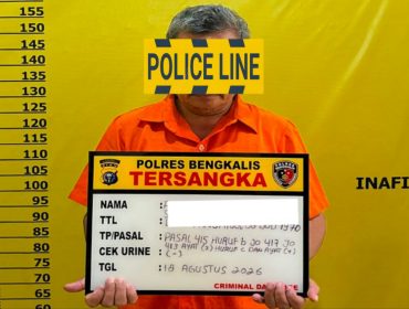 📸 AT, oknum PNS terduga pelaku pencabulan terhadap anak di Kecamatan Rupat, Kabupaten Bengkalis.