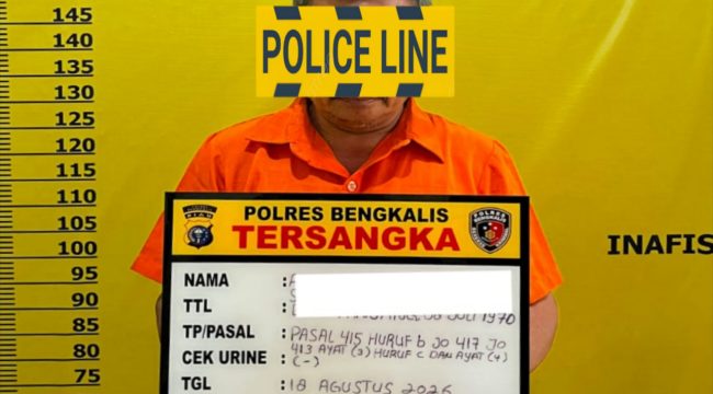 📸 AT, oknum PNS terduga pelaku pencabulan terhadap anak di Kecamatan Rupat, Kabupaten Bengkalis.