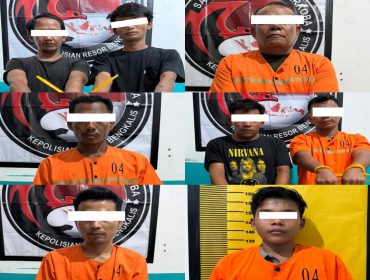 📸 Polres Bengkalis mengungkap lima perkara narkotika dan mengamankan sembilan orang.