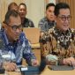 Wakil Bupati Bengkalis Bagus Santoso saat audiensi dengan Wakil Menteri Kesehatan.