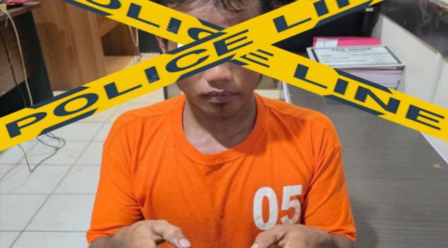 📸 Polisi mengamankan pria berinisial YR dalam kasus dugaan penyalahgunaan narkotika jenis sabu di Bukit Batu, Bengkalis.