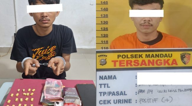 📸 Tim Opsnal Polsek Mandau mengungkap dua kasus narkotika berbeda dan mengamankan 29 butir ekstasi serta menangkap dua pria yang diantaranya DPO.