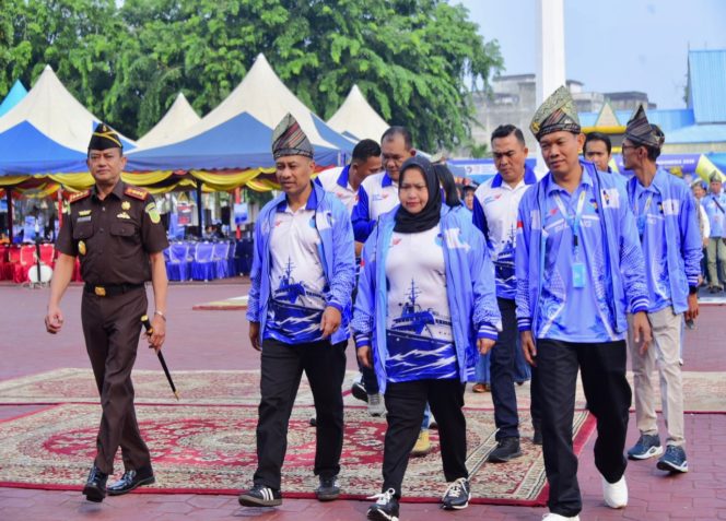 
 📸 Bupati Bengkalis Kasmarni membuka Kontes Kapal Indonesia 2026 yang diikuti 129 tim dari 52 perguruan tinggi.