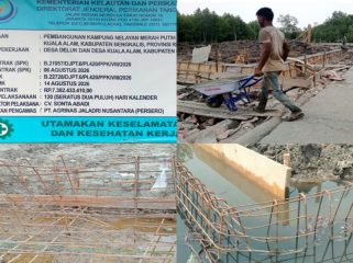 📸 Pembangunan Kampung Nelayan Merah Putih di Desa Kuala Alam, Kabupaten Bengkalis.