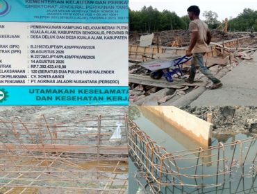📸 Pembangunan Kampung Nelayan Merah Putih di Desa Kuala Alam, Kabupaten Bengkalis.