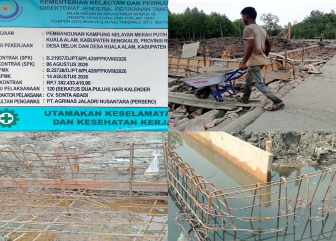 
 📸 Pembangunan Kampung Nelayan Merah Putih di Desa Kuala Alam, Kabupaten Bengkalis.